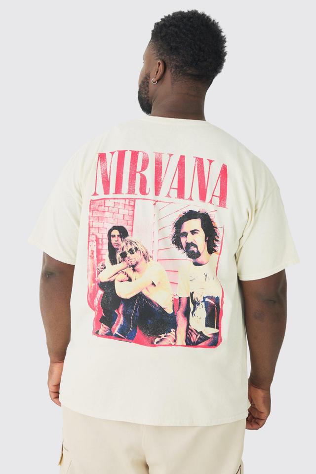 Plus Nirvana Wash License T-shirt | boohooMAN USA Product Image