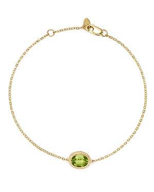 Saks Fifth Avenue Made in Italy Saks Fifth Avenue Women's 14K Yellow Gold & Citrine Chain Bracelet  - female - Size: one-size Product Image