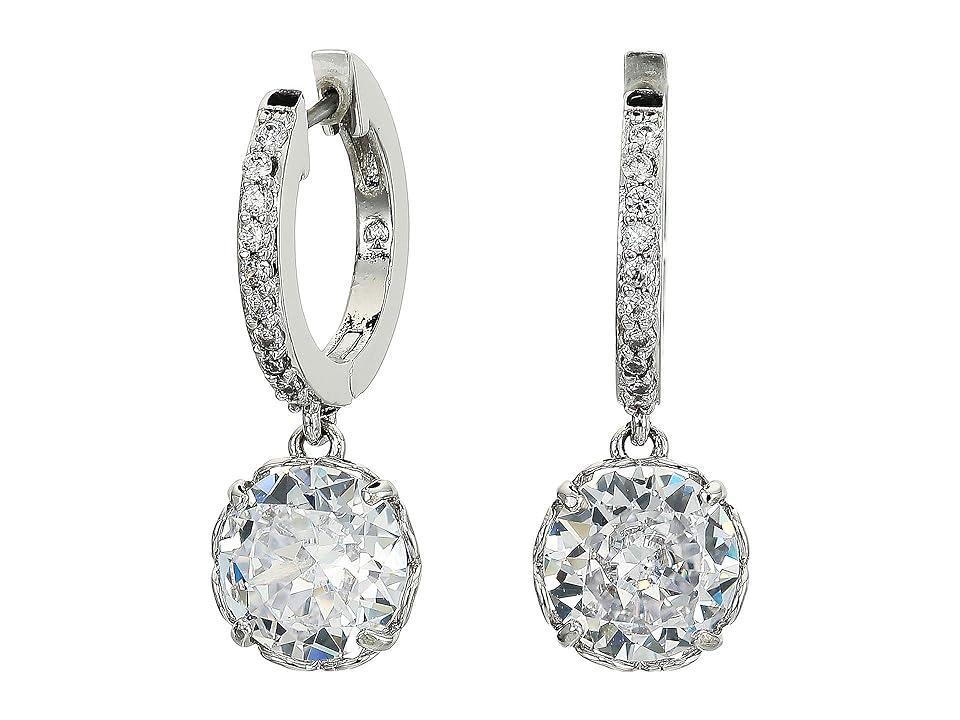 Kate Spade New York That Sparkle Pave Huggies Earrings (Clear Earring Product Image