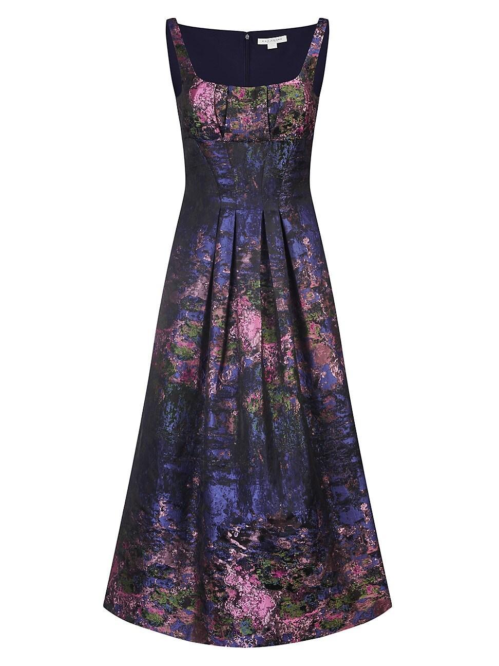 Womens June Monet Jacquard Midi-Dress Product Image