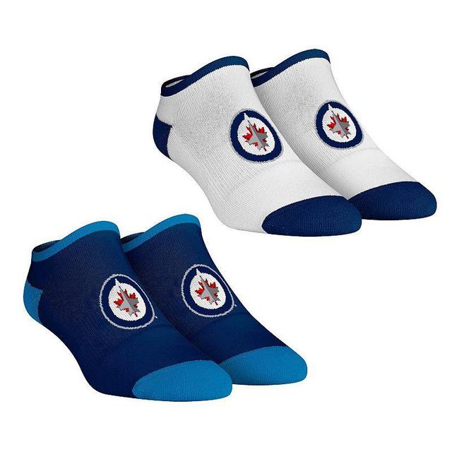 Womens Rock Em Socks Winnipeg Jets Core Team 2-Pack Low Cut Ankle Sock Set Product Image