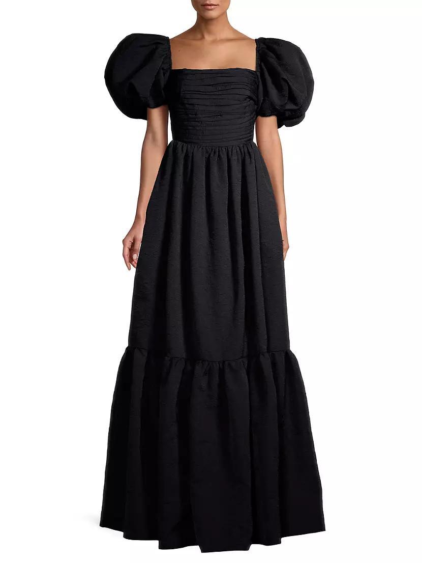 Medeline Puff-Sleeve Maxi Dress Product Image