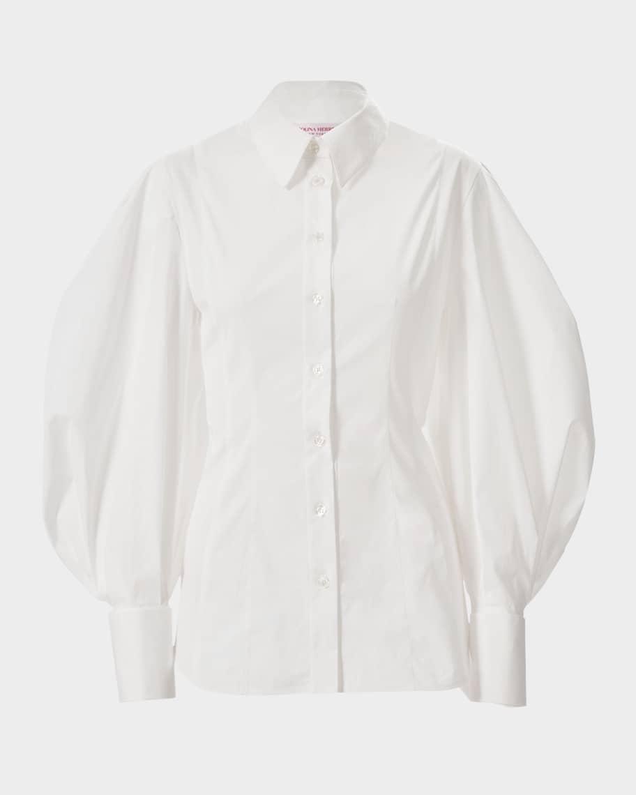 Full-Sleeve Cotton Button-Down Top product image