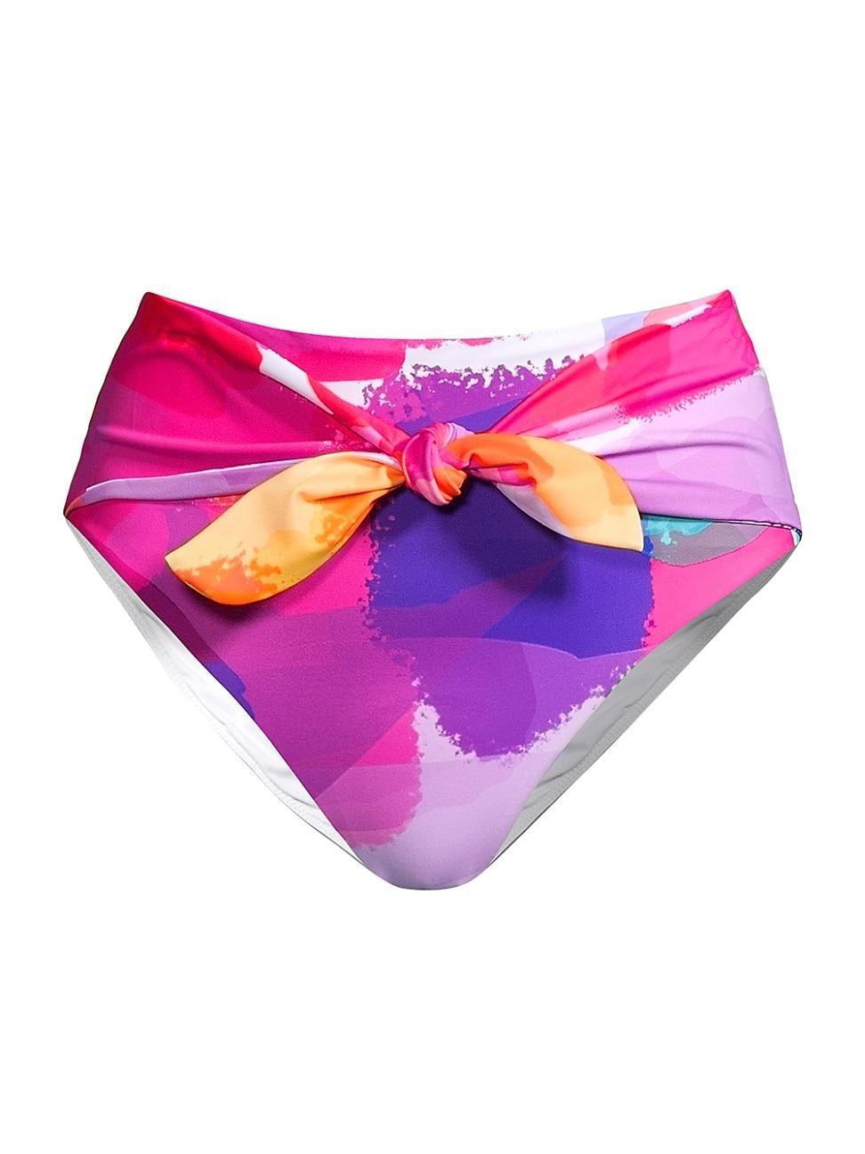 Womens Rainbow Waterfall Tie Bikini Bottom Product Image