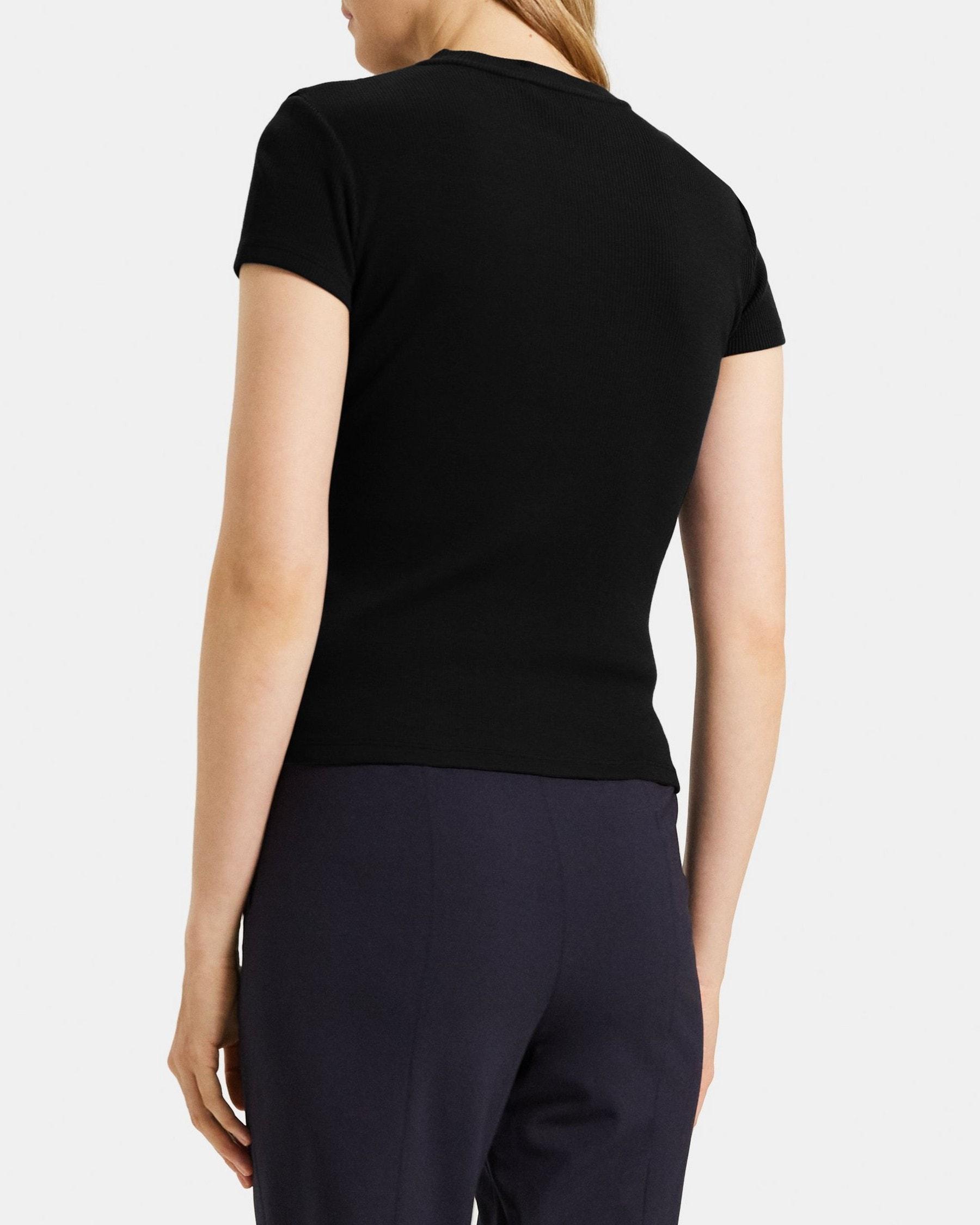 Tiny Tee in Ribbed Modal Cotton Product Image