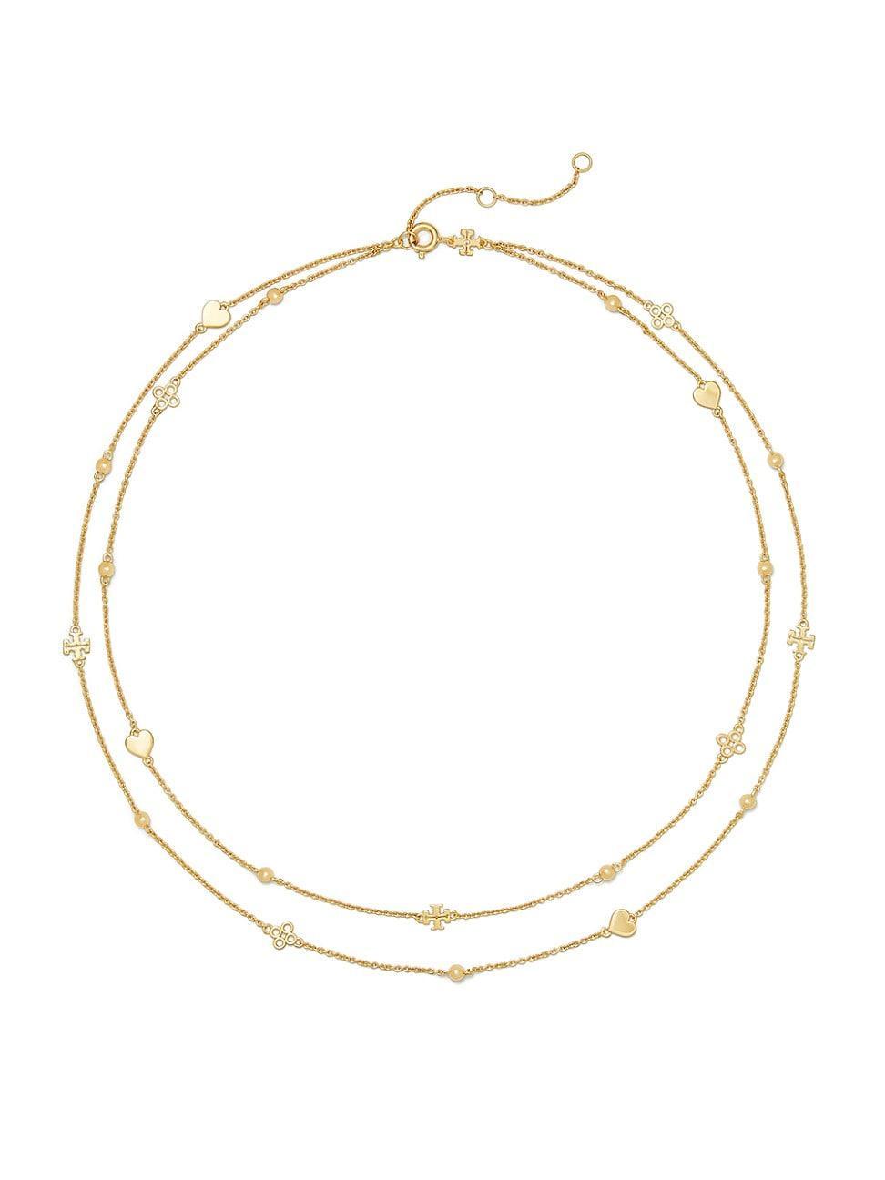 Womens Kira 18K-Gold-Plated Layered Necklace product image