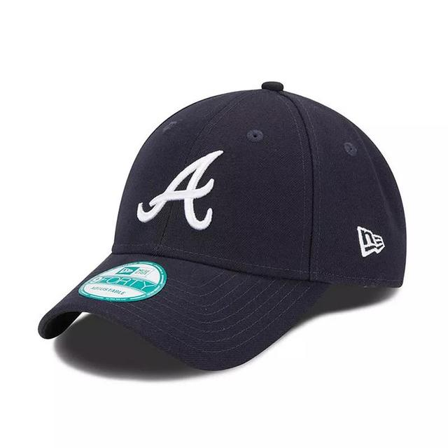 Mens New Era Atlanta Braves League 9FORTY Adjustable Hat, Blue Product Image