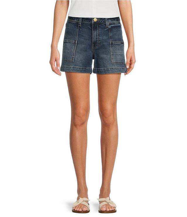 KUT from the Kloth Jane High Rise Denim Shorts Product Image