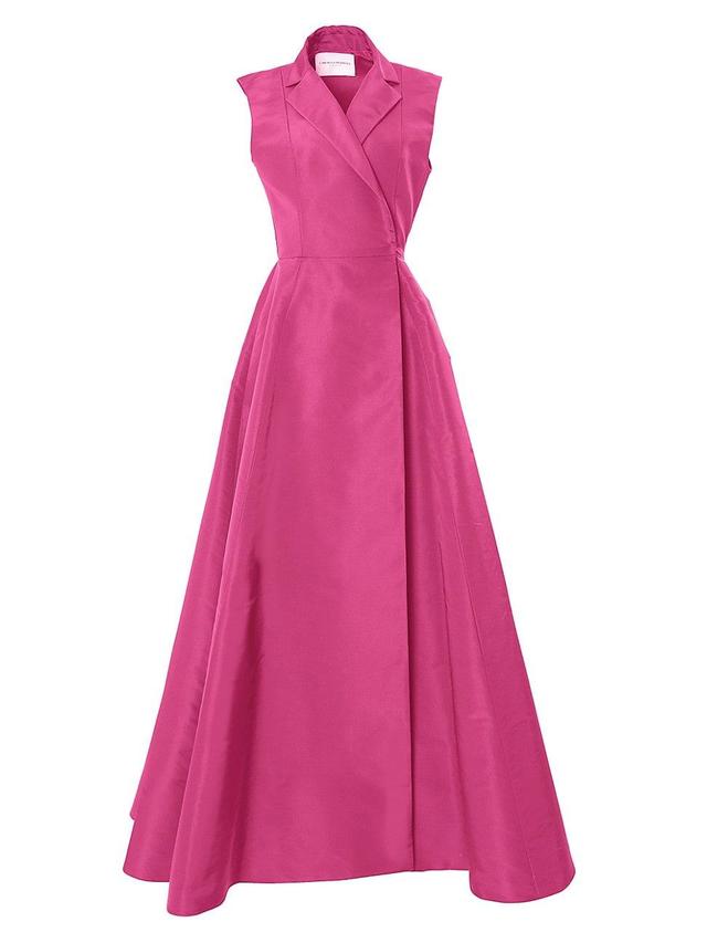 Womens Silk Sleeveless Trench Gown Product Image