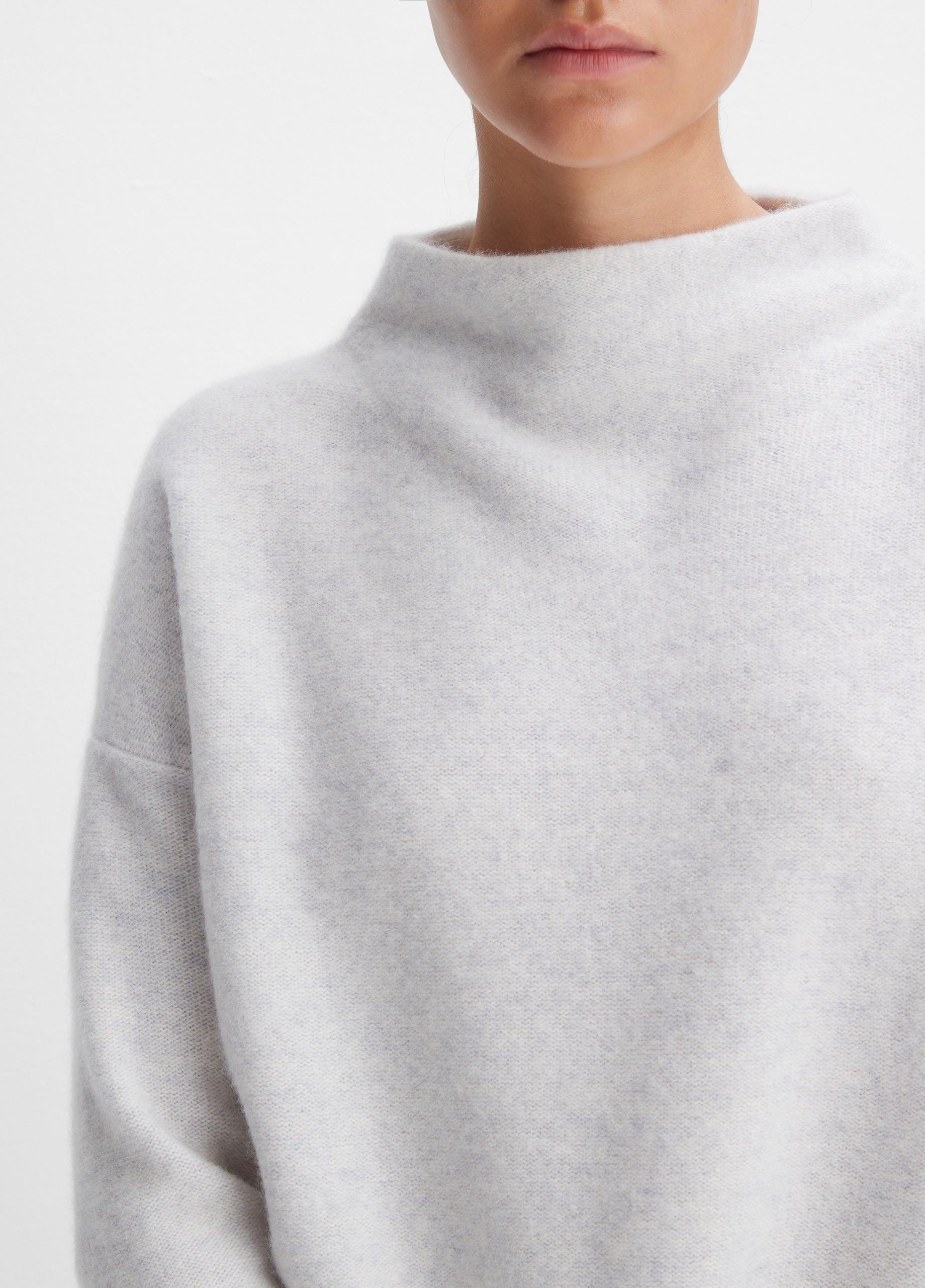 Plush Cashmere Funnel Neck Sweater Product Image