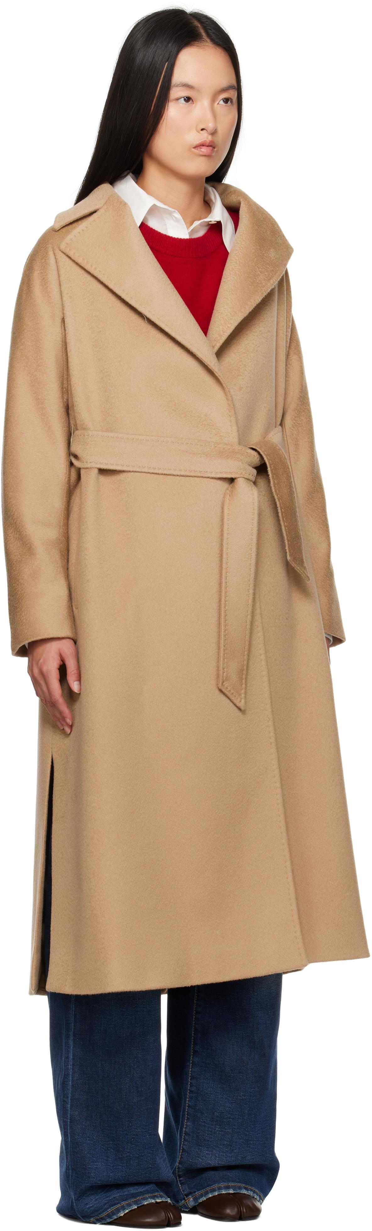 MAX MARA Tan Ovatta Coat In 019 Camel Product Image