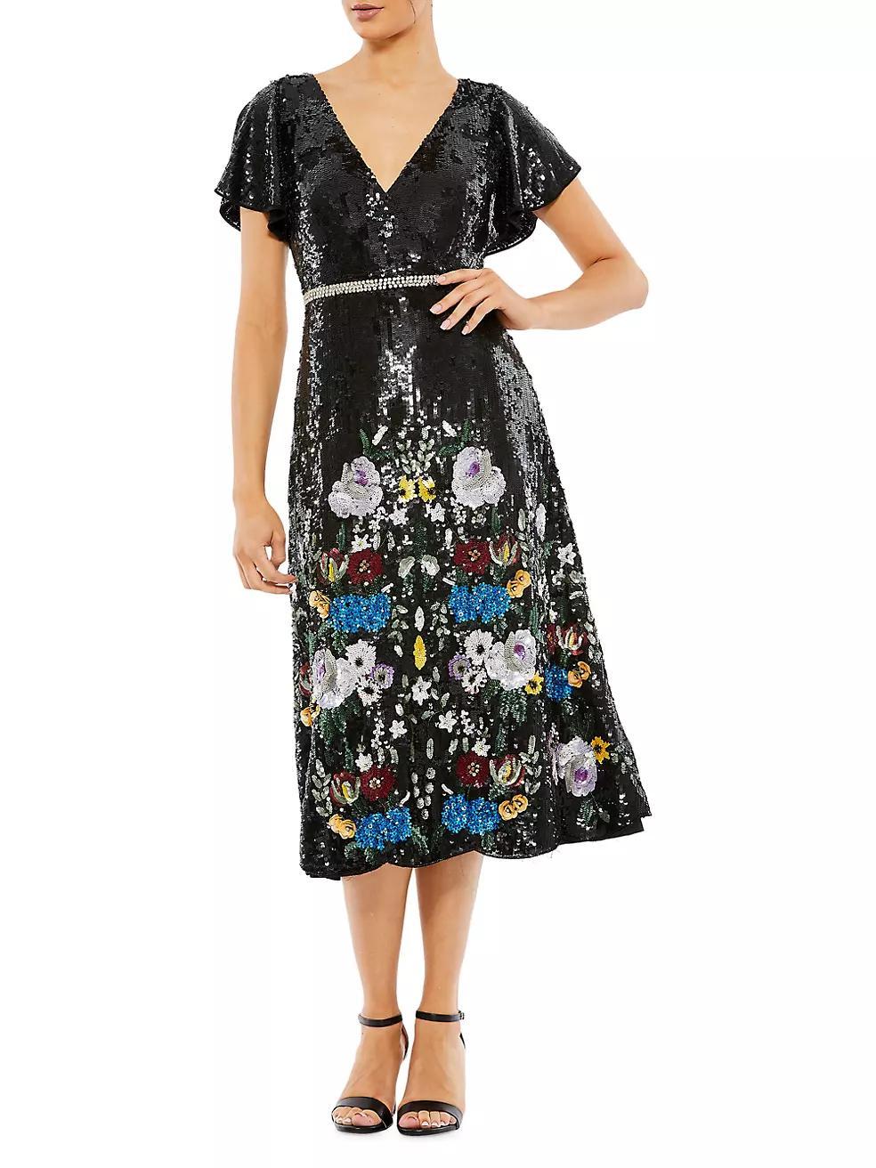 Bead-Embellished Midi-Dress Product Image