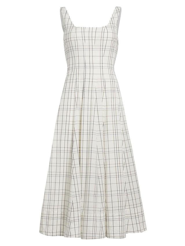 Womens Wells Windowpane Midi-Dress Product Image