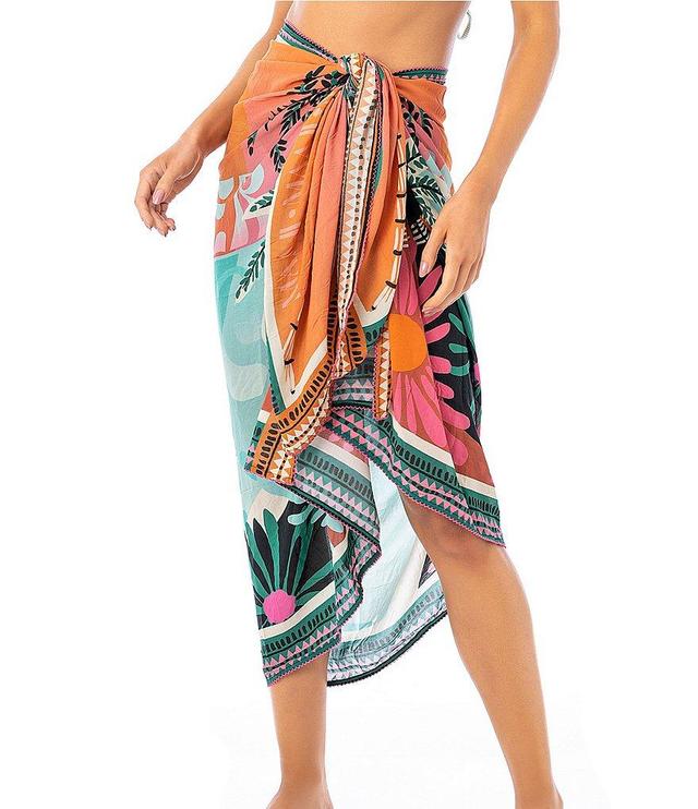 Maaji Isla Retro Tropical Print Pareo Swim Cover-Up Product Image