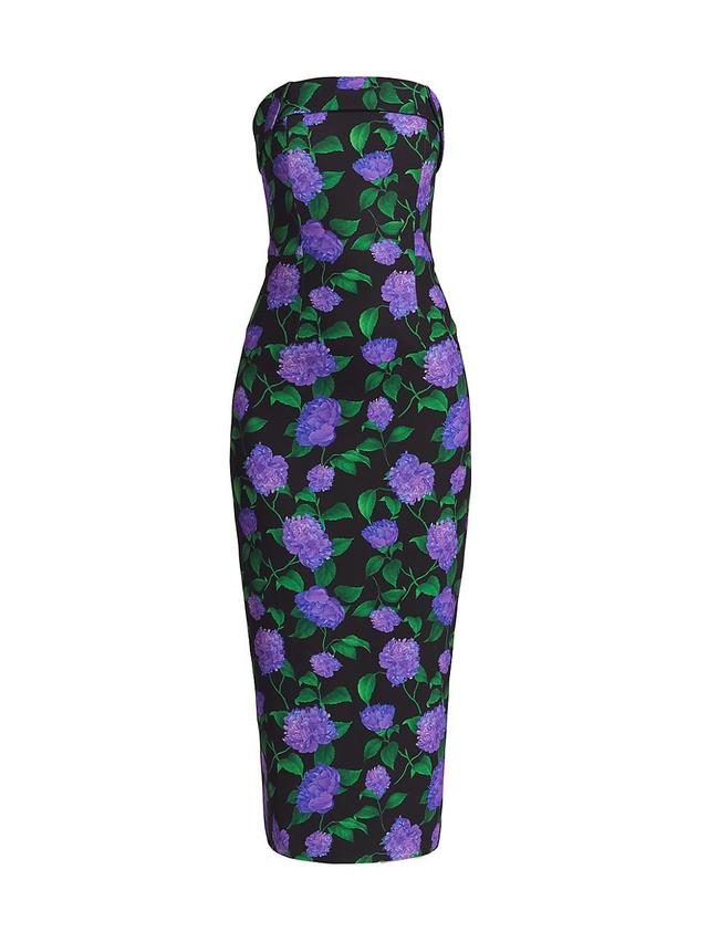 Sachin & Babi Isa Floral Strapless Midi Dress Product Image