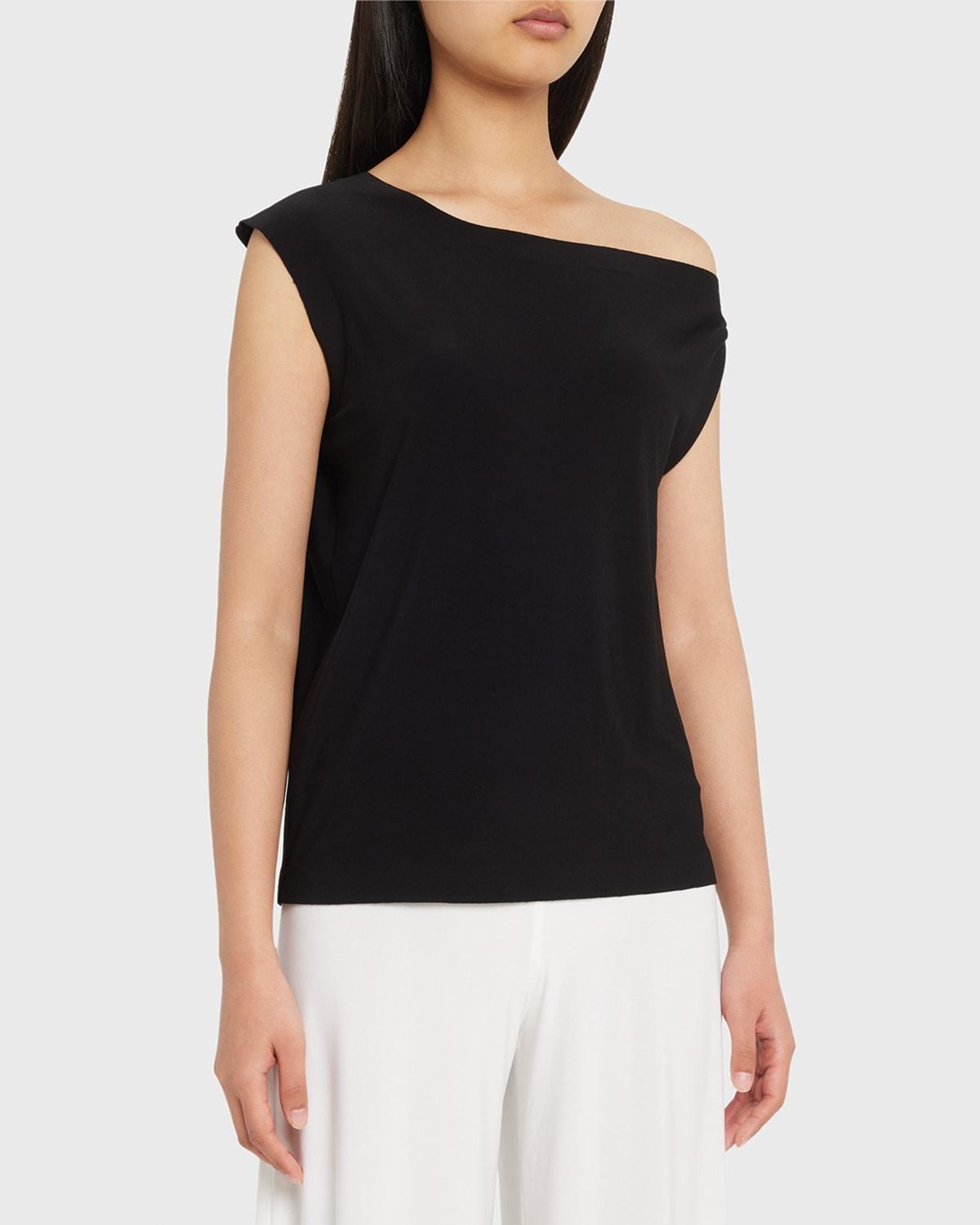 Norma Kamali X REVOLVE Drop Shoulder Top in Black. - size XL (also in L, M, S, XS, XXS) Product Image