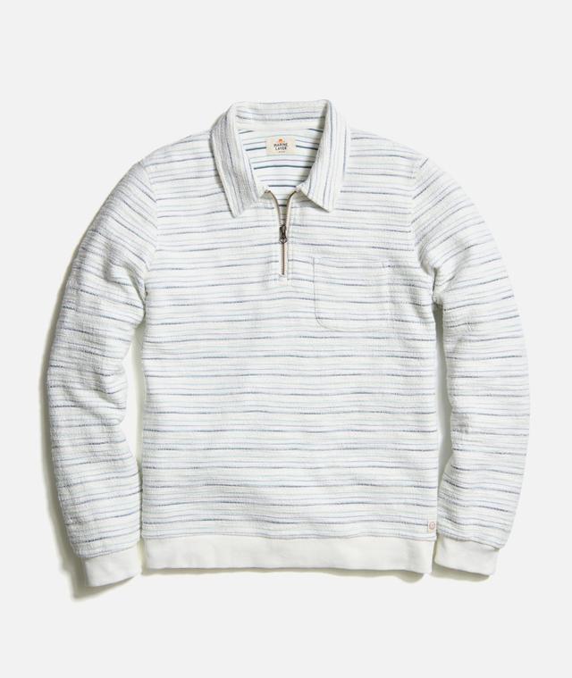 Textured Stripe Quarter Zip Product Image