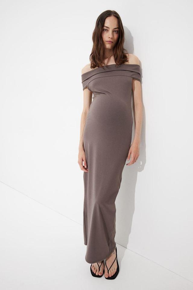 MAMA Off-the-shoulder Jersey Dress Product Image