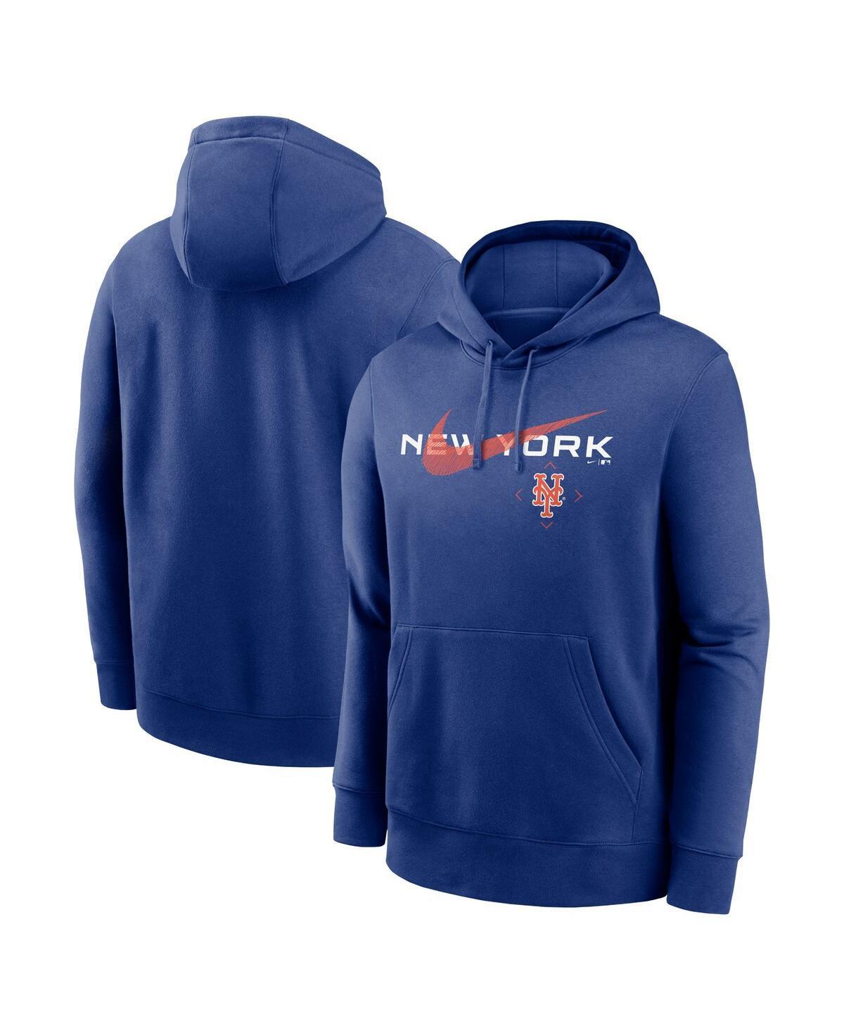 Mens Nike Royal New York Mets Swoosh NeighborHOOD Pullover Hoodie Product Image