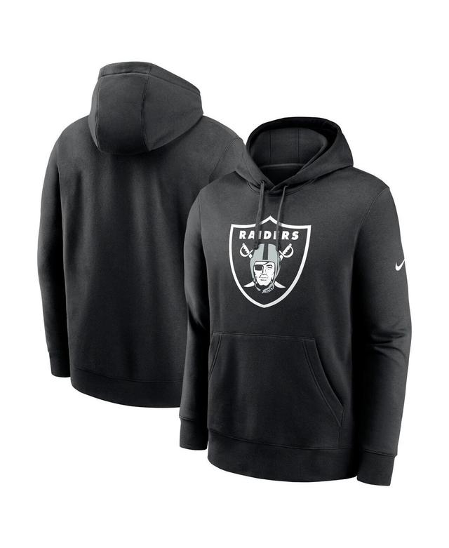 Nike Mens Black Las Vegas Raiders Club Logo Pullover Hoodie Product Image