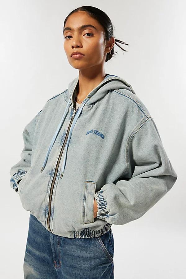 BDG Kelly Zip-Up Hooded Denim Jacket Womens at Urban Outfitters Product Image