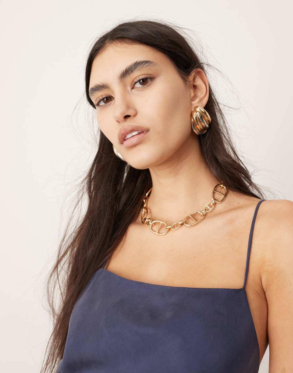 ASOS EDITION cupro ultimate bias cut maxi dress in petrol blue Product Image