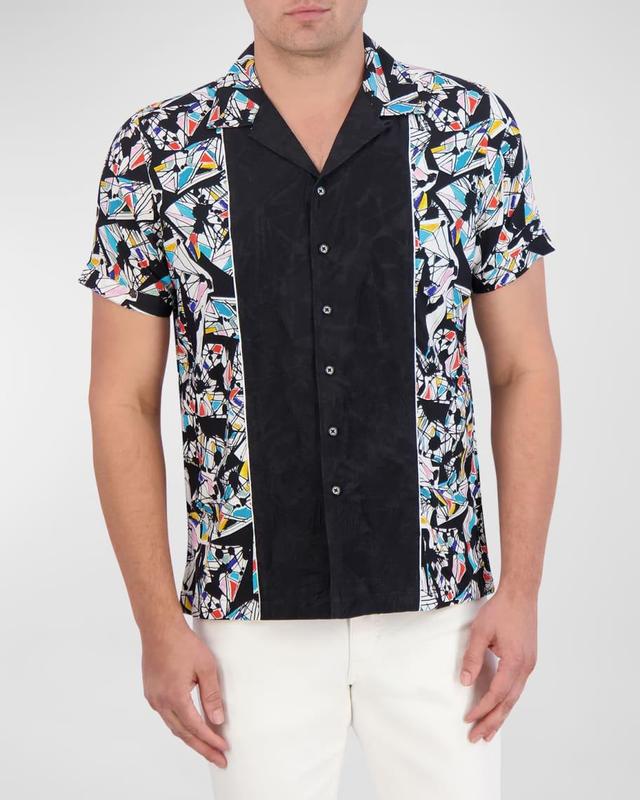 Mens Omura Woven Short-Sleeve Shirt Product Image