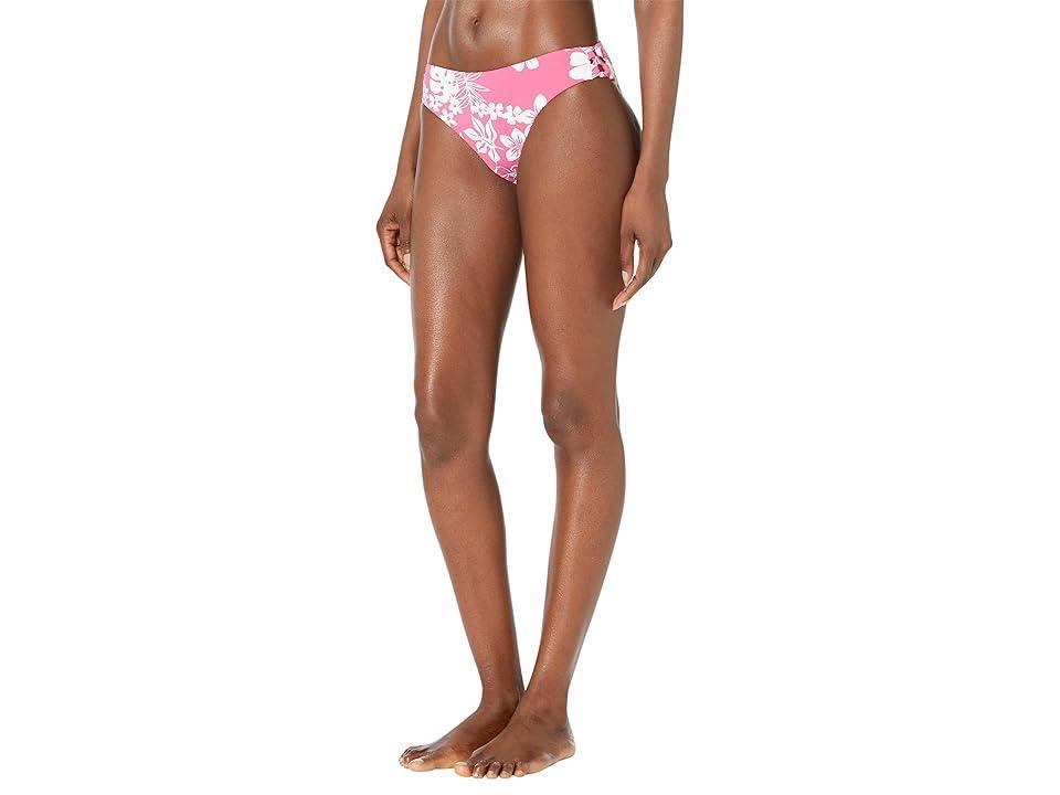 Roxy Printed Beach Classics Hipster Bottoms (Shocking Pink Hello Aloha) Women's Swimwear Product Image