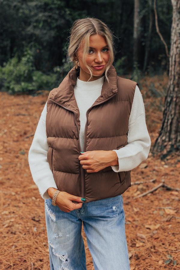 Venture Out Puffer Vest in Chestnut Product Image