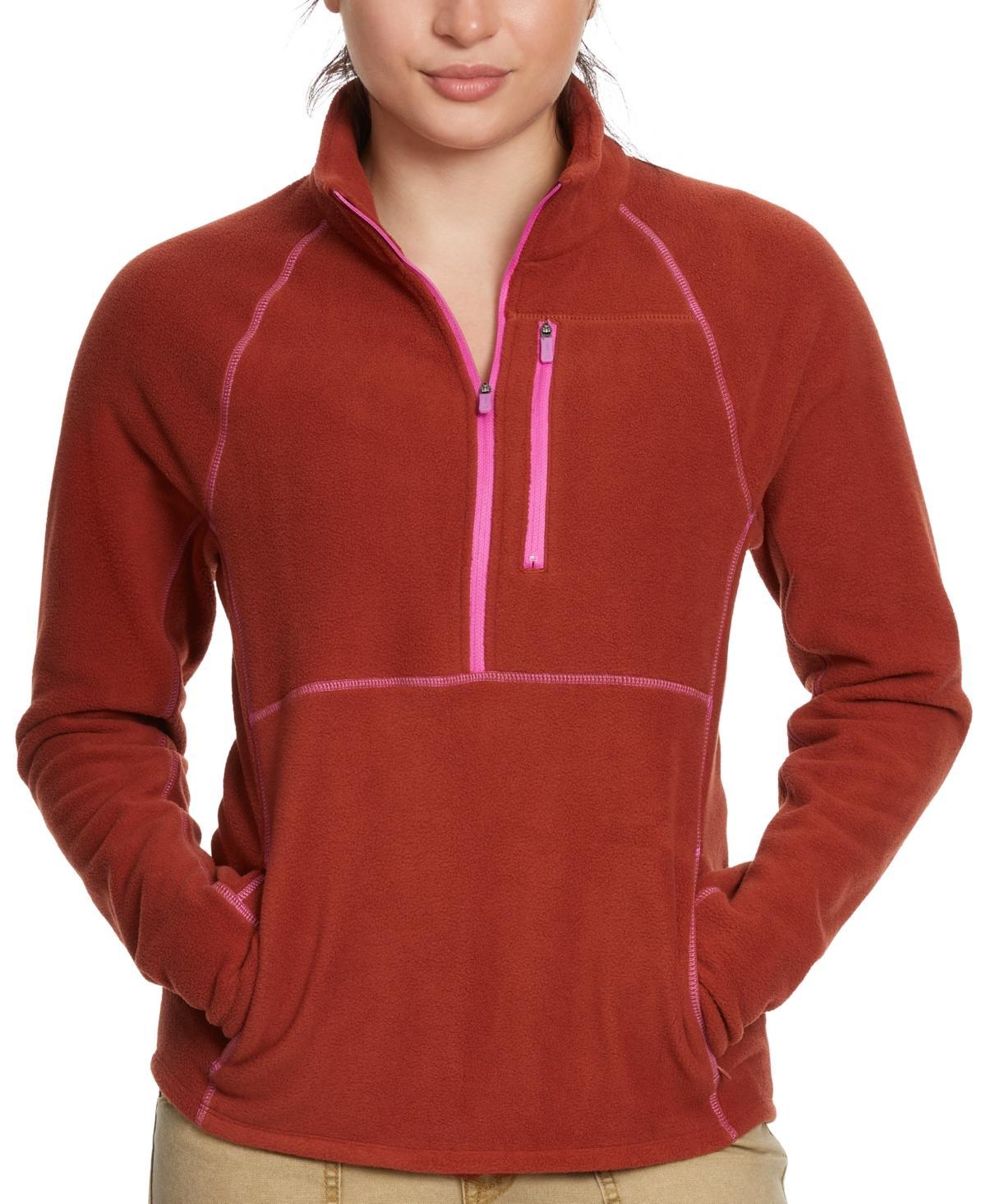 Bass Outdoor Womens Half-Zip Long-Sleeve Fleece Product Image