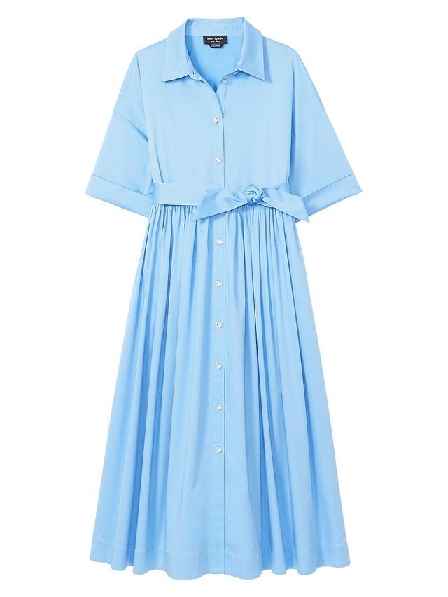 Womens Montauk Poplin Midi Shirtdress Product Image