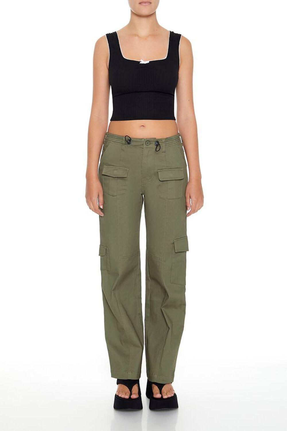 Toggle Drawstring Cargo Pants | Forever 21 product image