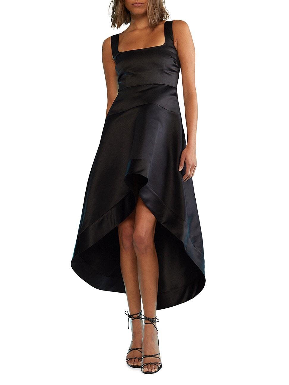 Womens Satin Hi-Lo Dress Product Image