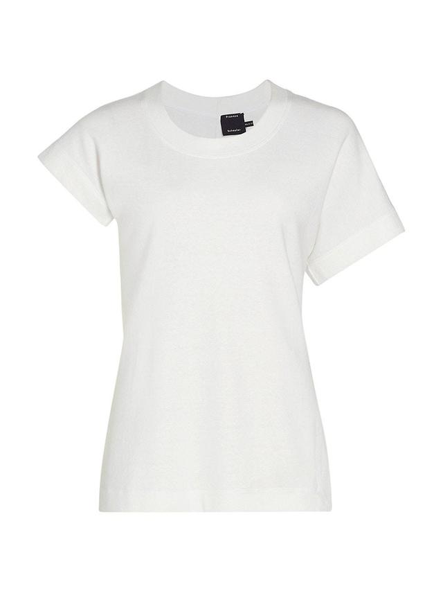 Womens Asymmetric Cotton-Blend T-Shirt Product Image