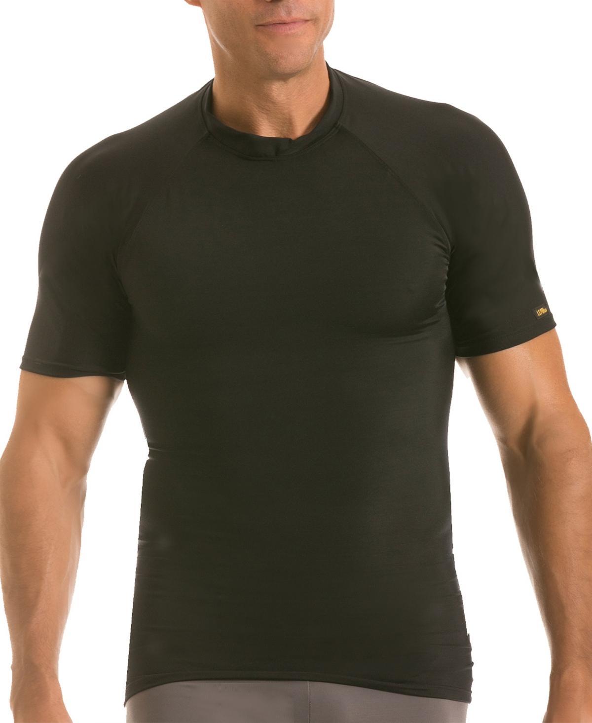 Instaslim Mens Activewear Raglan Short Sleeve Crewneck T-shirt Product Image