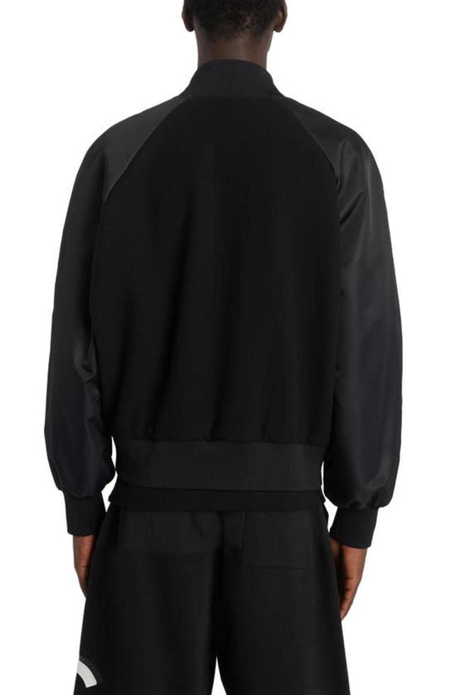 Bomber Jacket With Logo In Nero Product Image