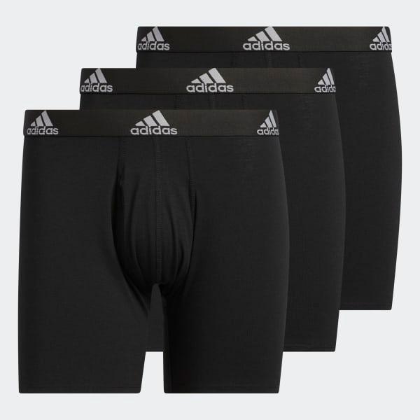 adidas Cotton Mens 3 Pack Boxer Briefs, Large Product Image