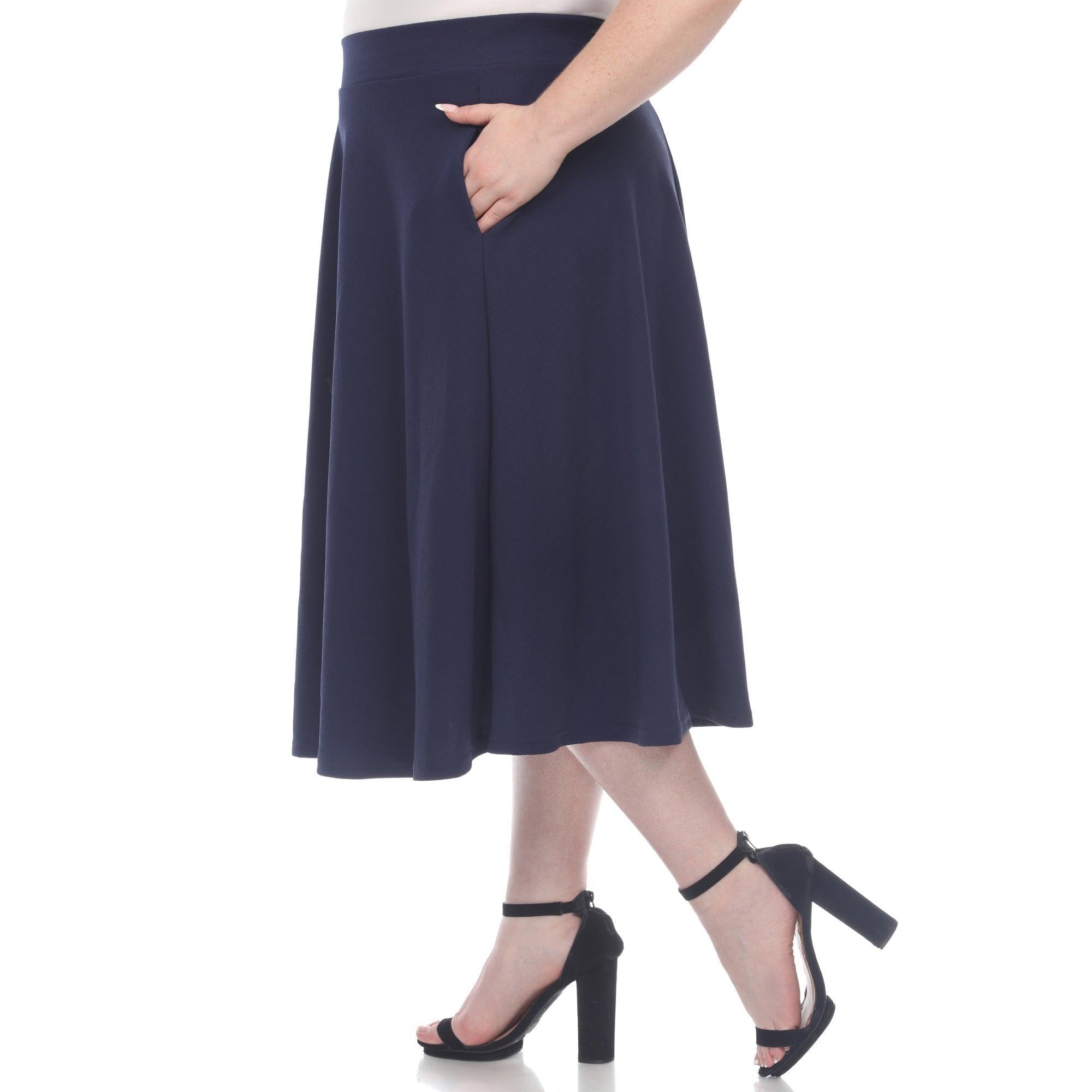 Tasmin Flare Midi Skirts - Plus Product Image