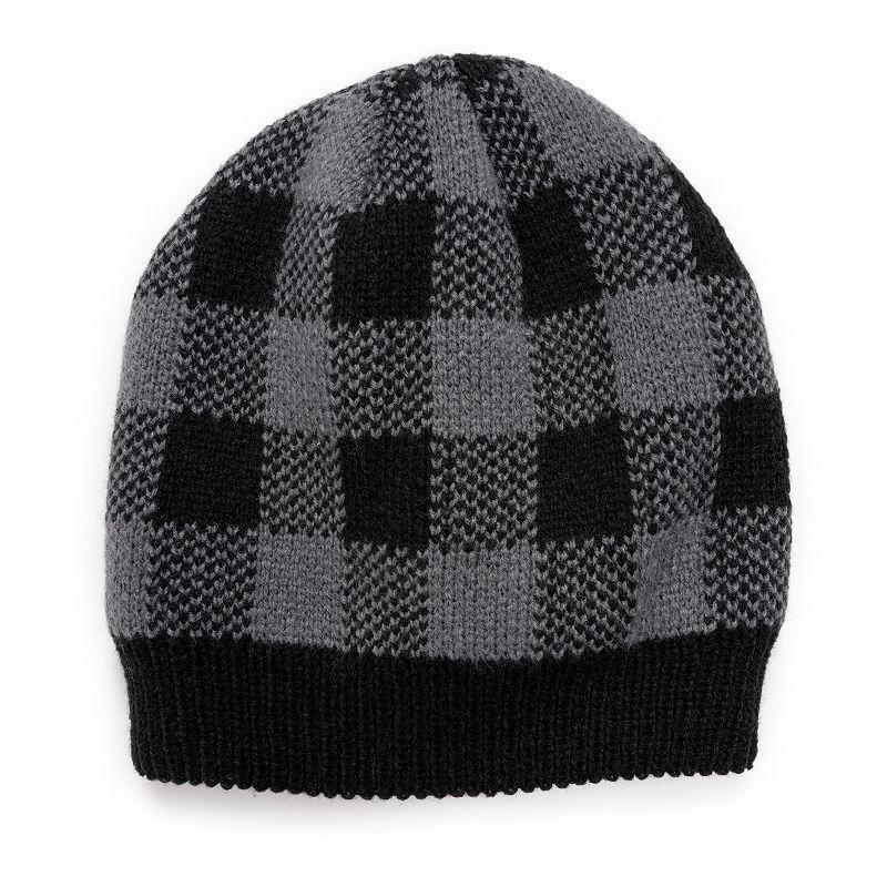 Mens MUK LUKS Heat Retainer Beanie, Dark Grey Product Image