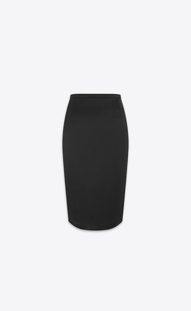 pencil skirt in satin Product Image
