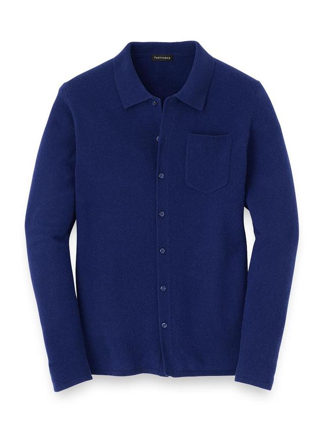 Cashmere Button Front Polo Product Image