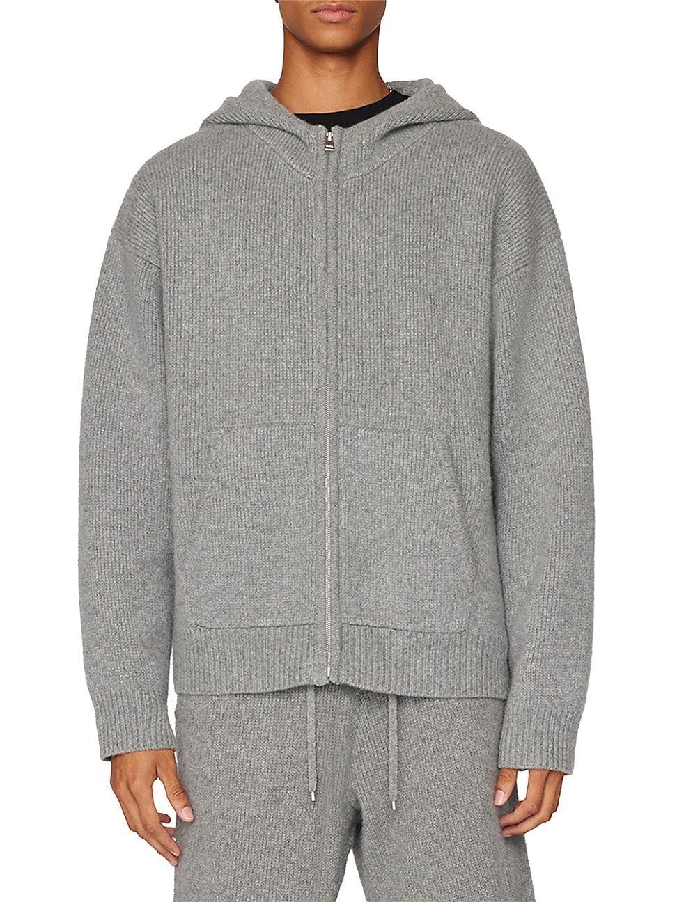 FRAME Mens Full Zip Cashmere Hoodie Product Image