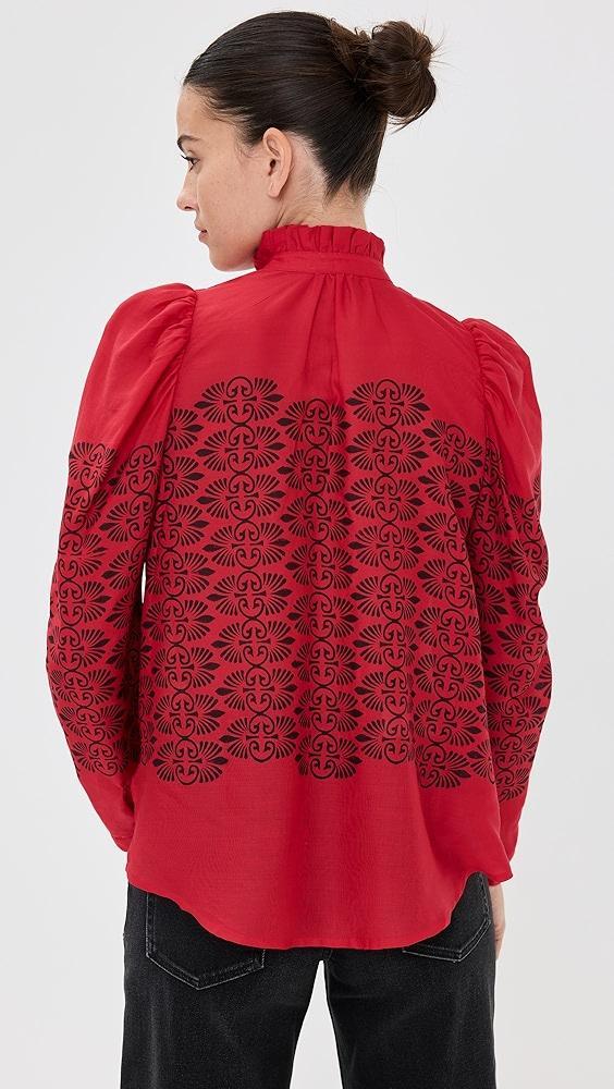 Alix of Bohemia Artemis Cherry Trellis Shirt | Shopbop Product Image