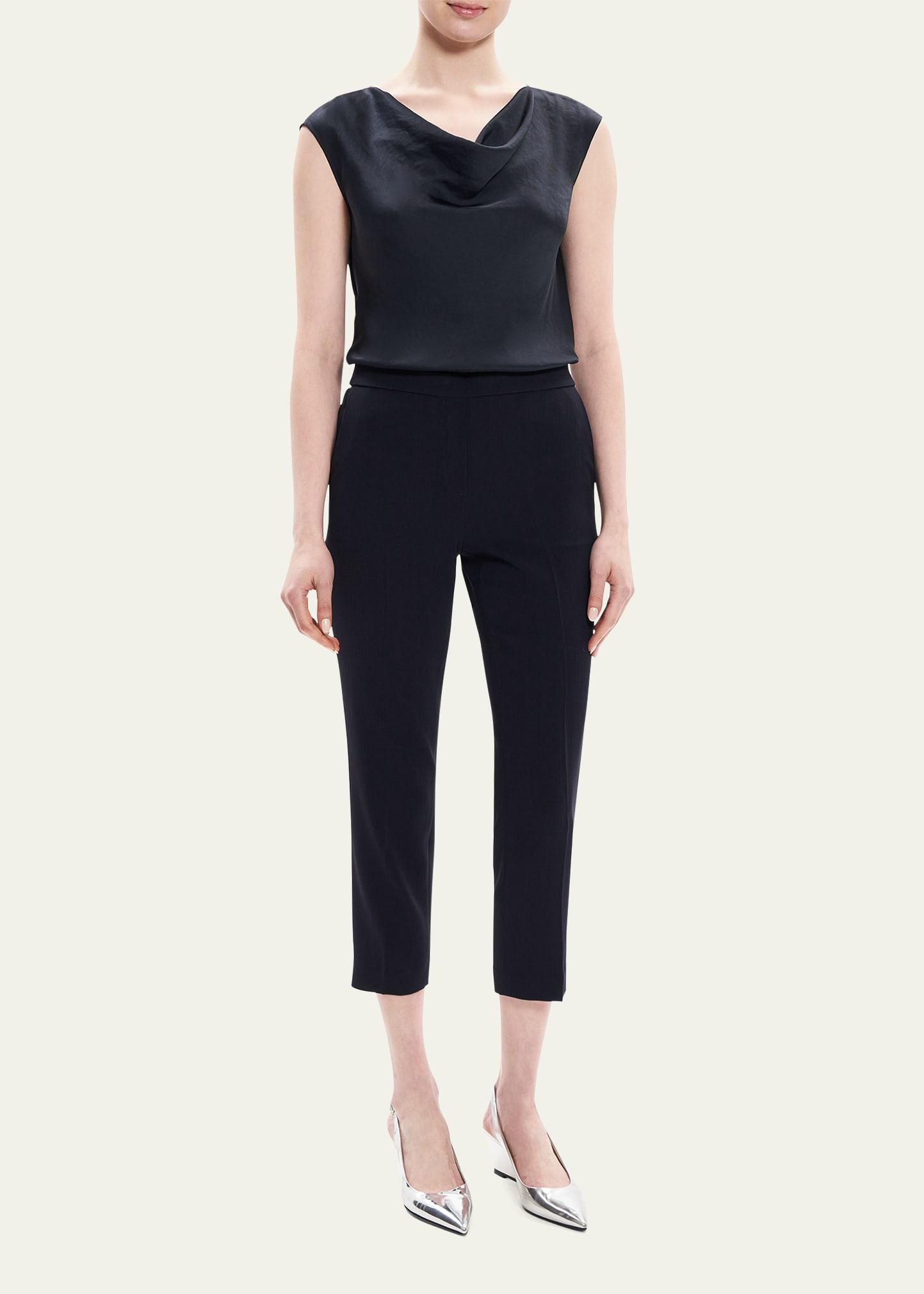 Theory Treeca Admiral Pull-On Crop Pants Product Image