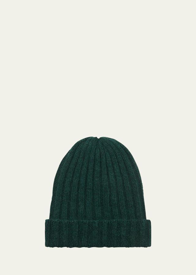 Mens Ranger Ribbed Cashmere Beanie Hat Product Image