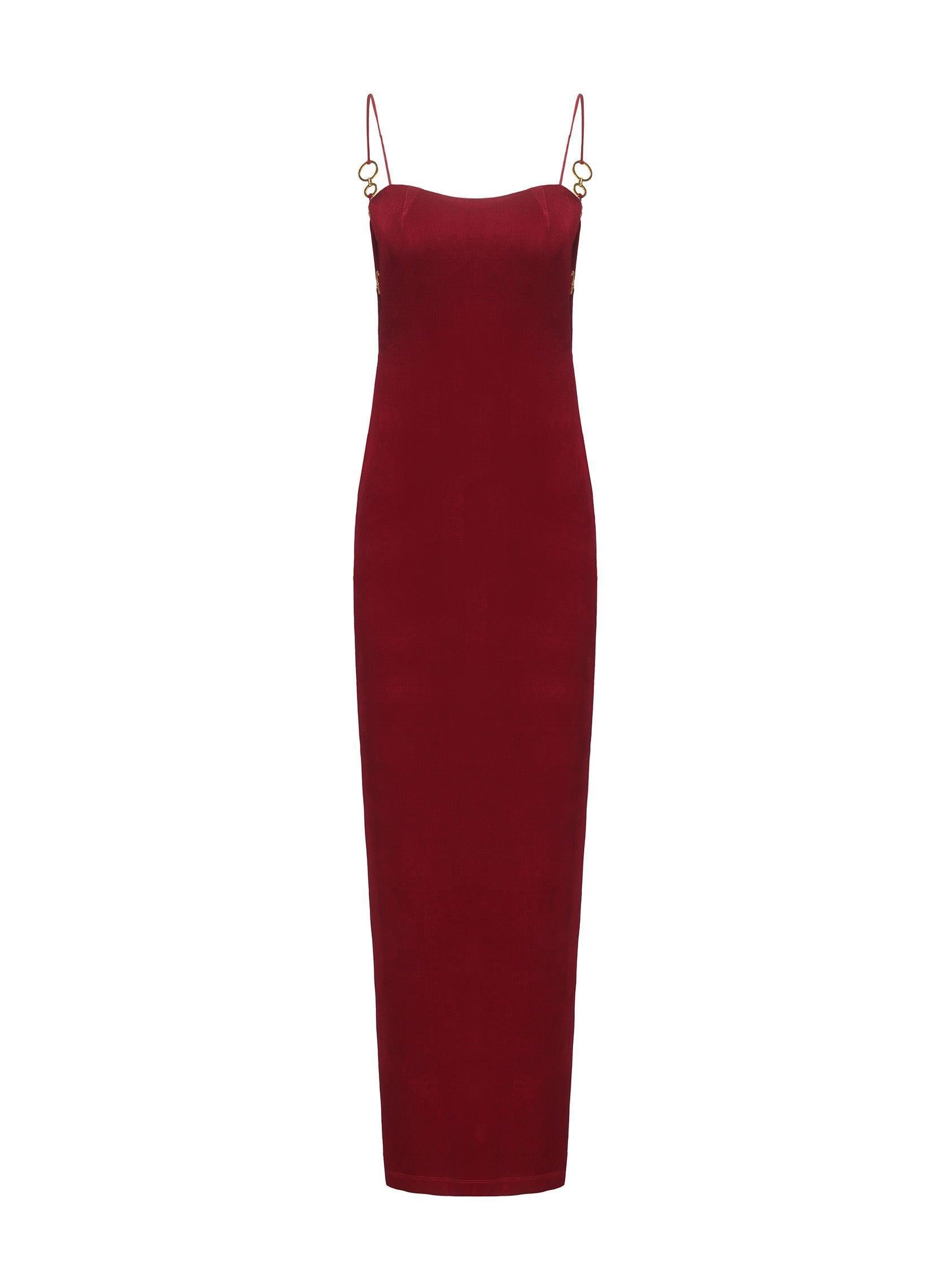 Adeline Dress (Red) Product Image