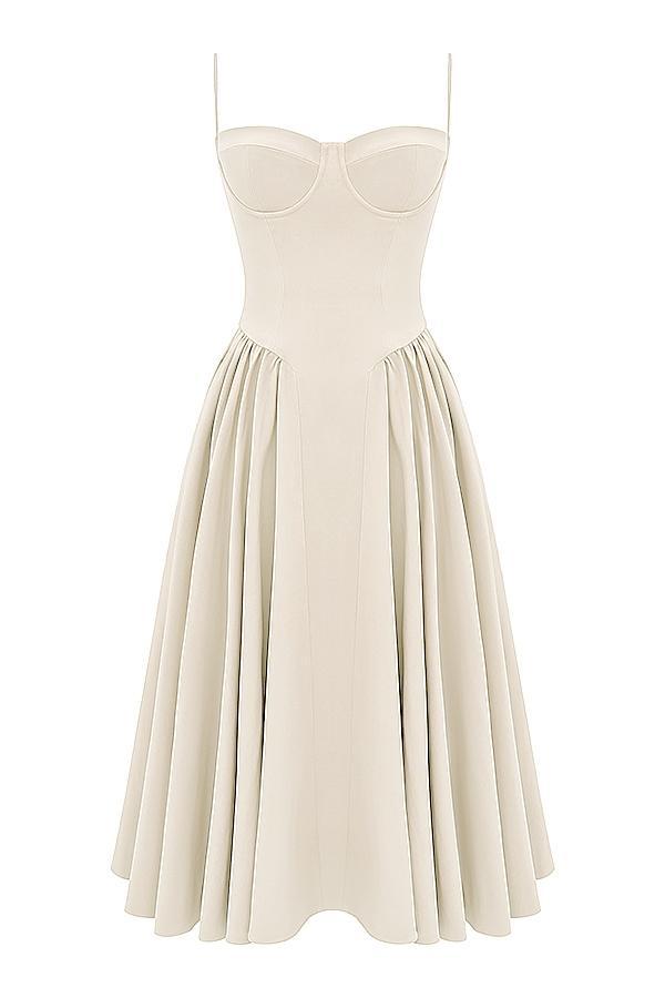 Samaria Vintage Cream Corset Sundress Product Image