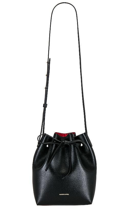 Mansur Gavriel Mini Bucket Black/Flamma One Size Product Image