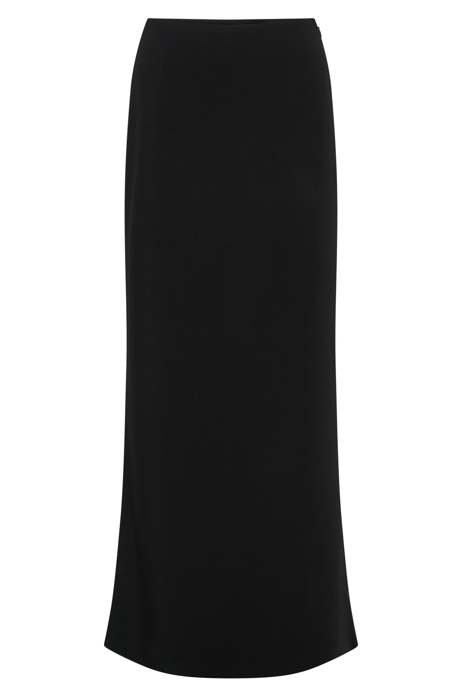 Charlene Slinky Midi Skirt - Black Product Image