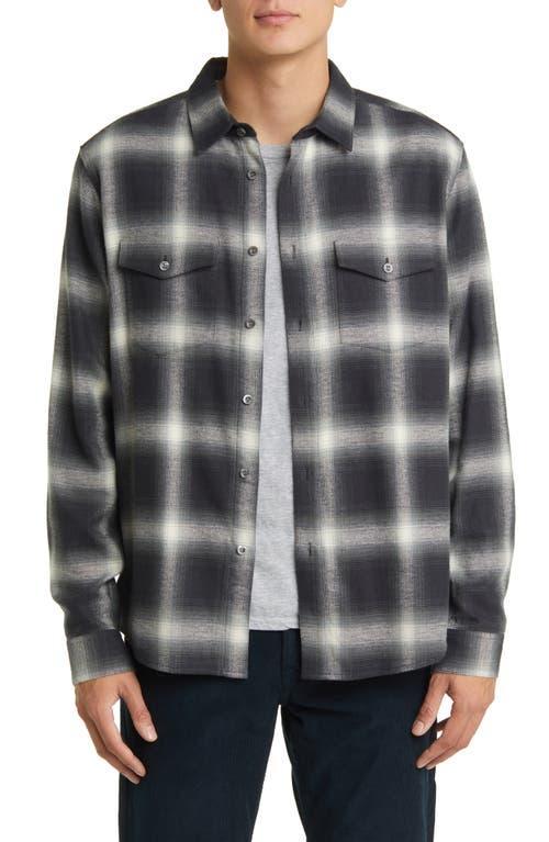 FRAME Plaid Brushed Cotton Button-Up Shirt Product Image